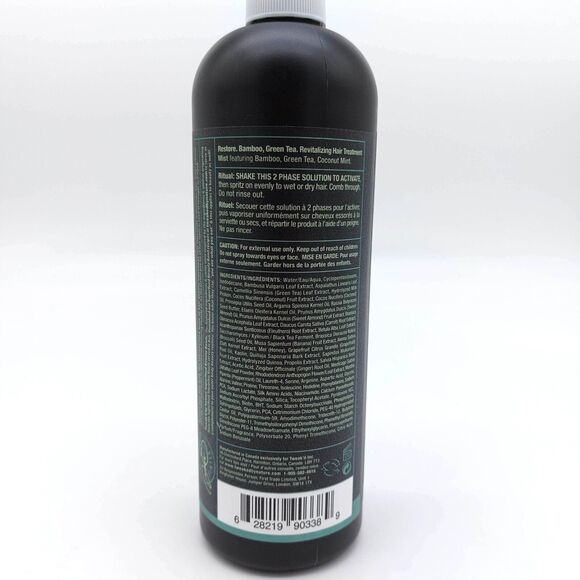2X Tweak'd by Nature Restore Bamboo Green Tea Revitalizing Hair Treatment Mist - Picture 4 of 8